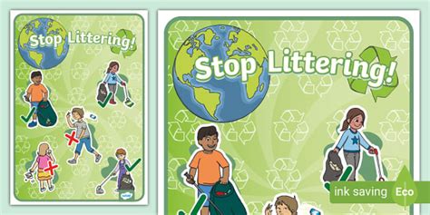 stop littering posters